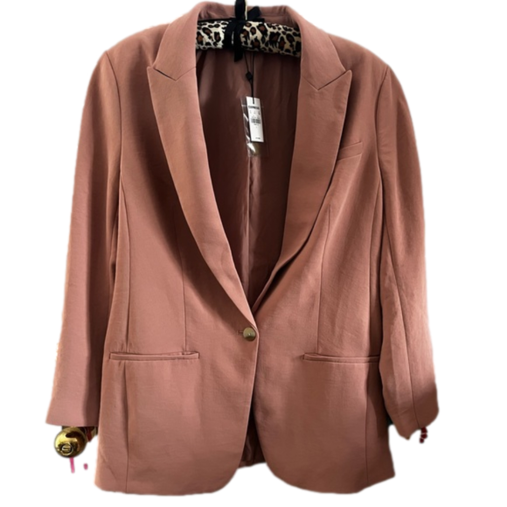 Womens Blush Pink Blazer